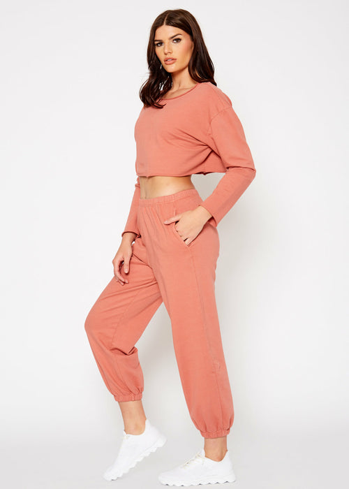 Essential French Terry Sweatpants In Rose