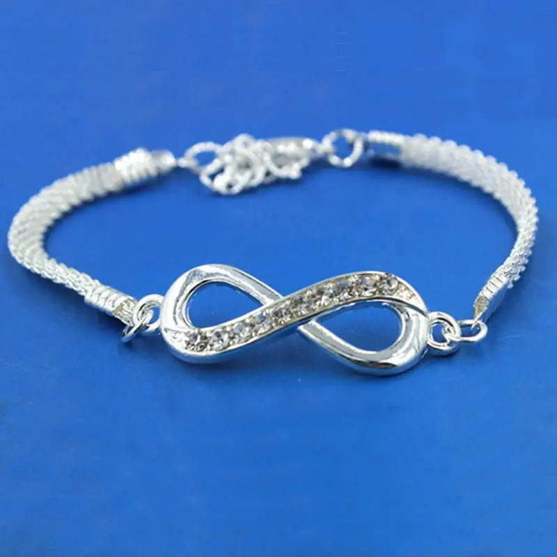 Rhinestone Infinity Bracelet,