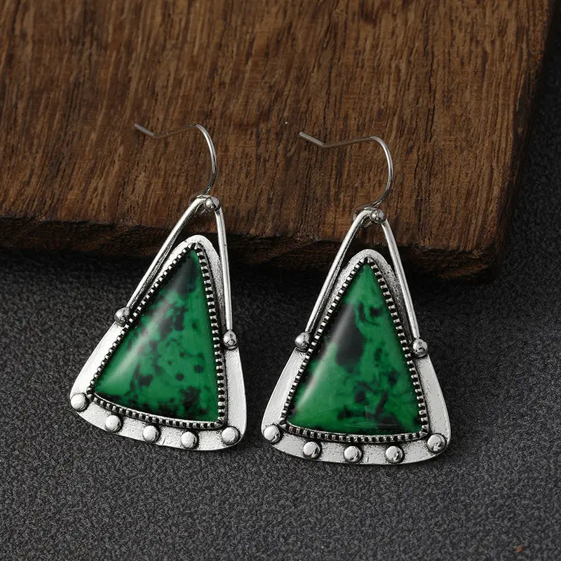 Boho Style Asymmetric Drop Earrings Elegant Vintage Style Hook Earrings