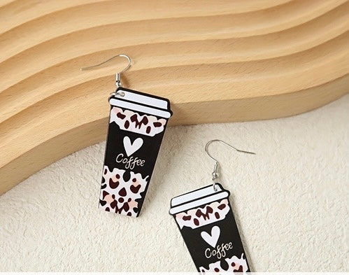 Adorable coffee earrings !