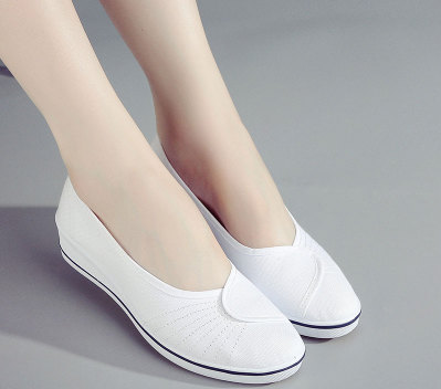 Color: 2 4pieces white, Size: 40 - Flat shoes