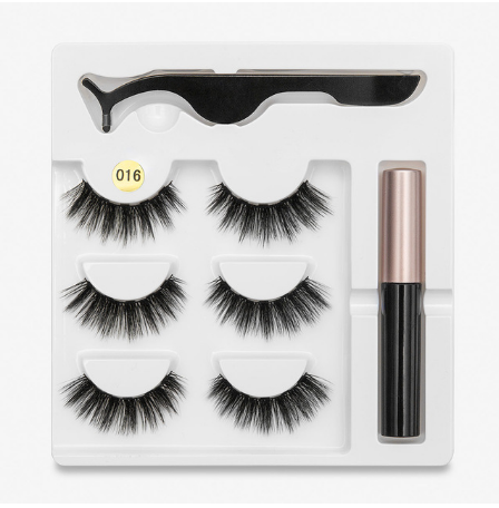 format: 5PC 016 style - A Pair Of False Eyelashes With Magnets In Fashion