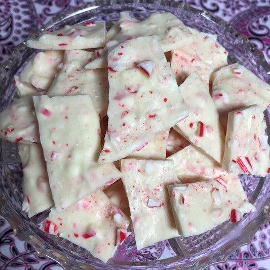 Peppermint white or dark  chocolate bark