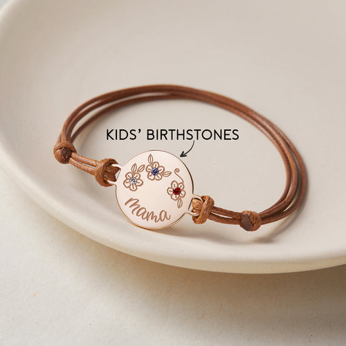 Mother Birthstone Bracelet, Gift for Mom