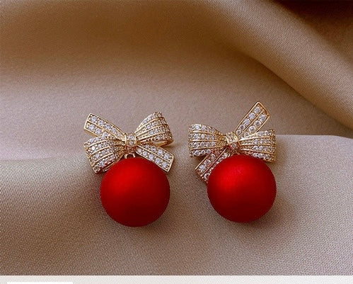 Bow tie earrings