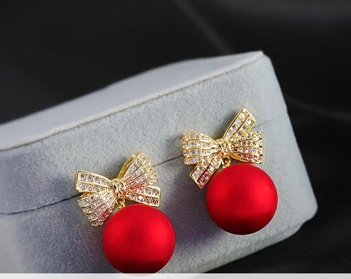 Bow tie earrings