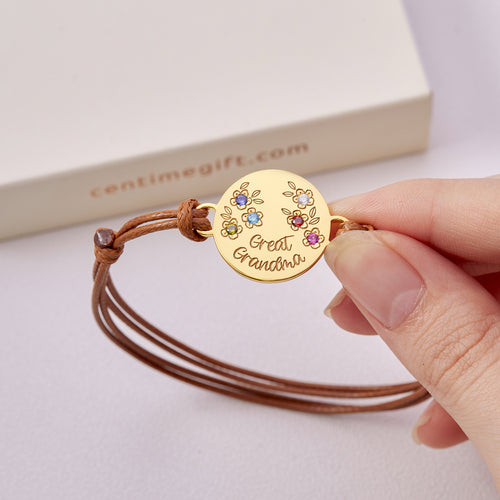 Mother Birthstone Bracelet, Gift for Mom