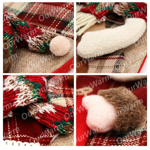 Warm Large Christmas Stocking Santa, snowman or Reindeer