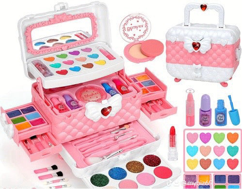 Cute girls makeup box