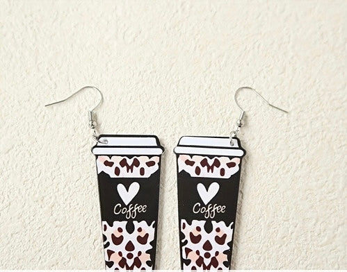 Adorable coffee earrings !