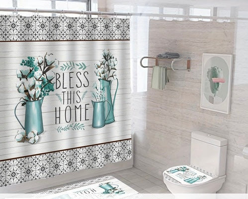 4 pc bath shower decor’