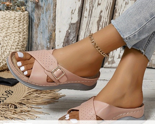 Leather summer sandals