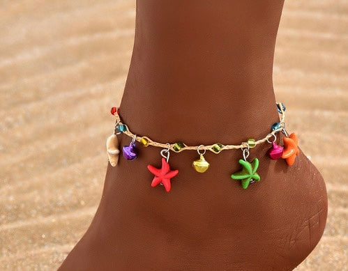 Cute seashell ankle or arm bracket