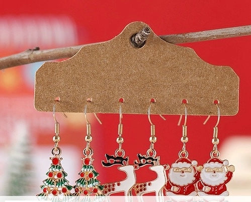 3pc set Christmas earrings