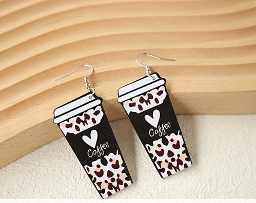 Adorable coffee earrings !