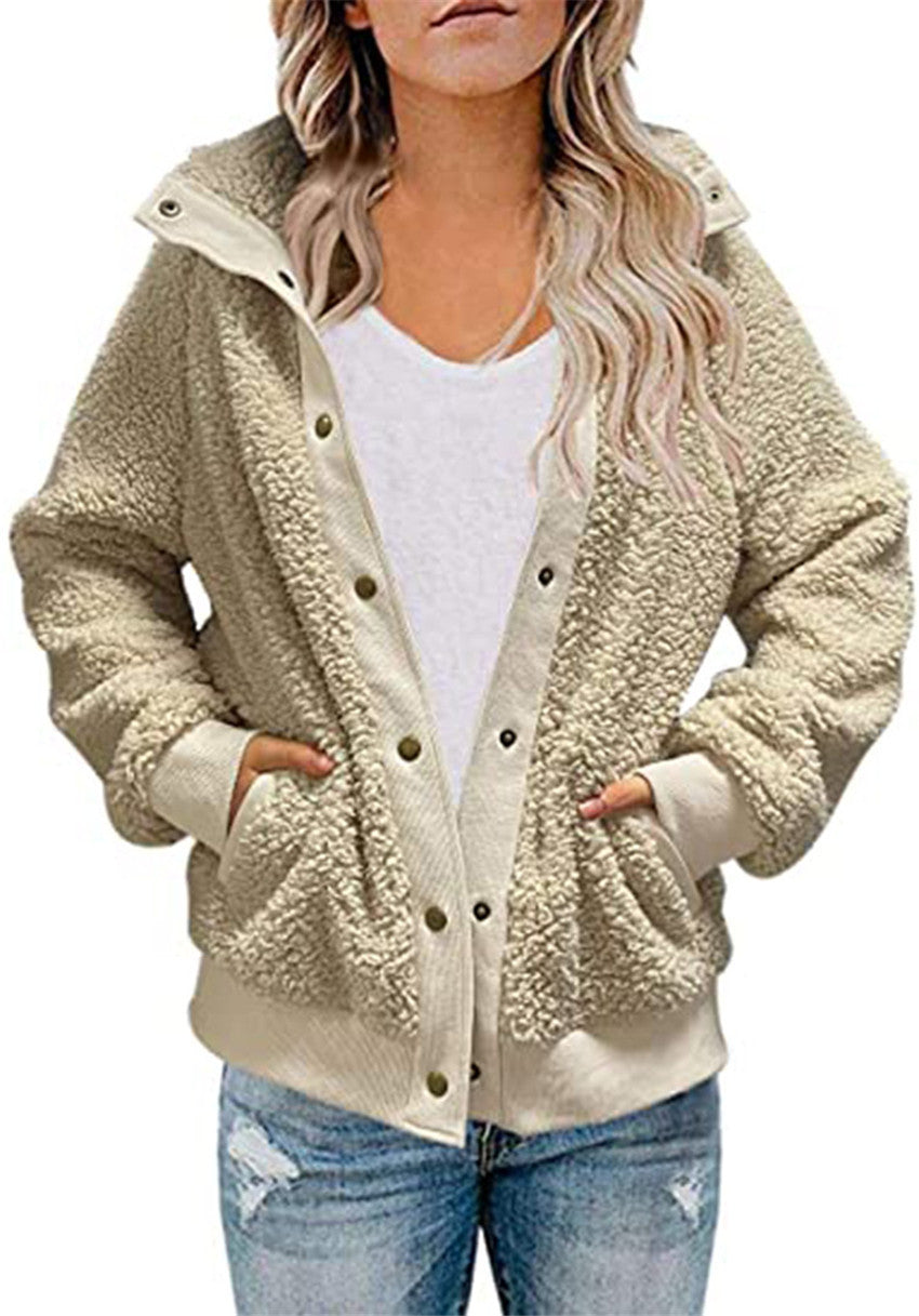 women's long-sleeved cardigan autumn and winter loose coat