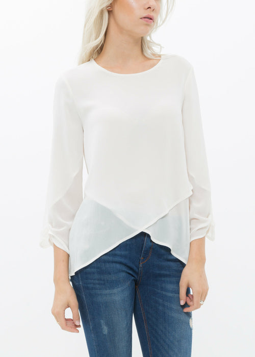 Women's Cross Hem Blouse