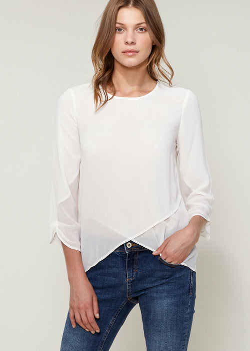 Women's Cross Hem Blouse