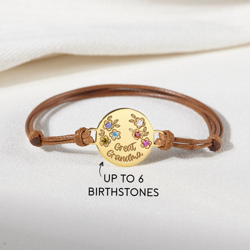 Mother Birthstone Bracelet, Gift for Mom