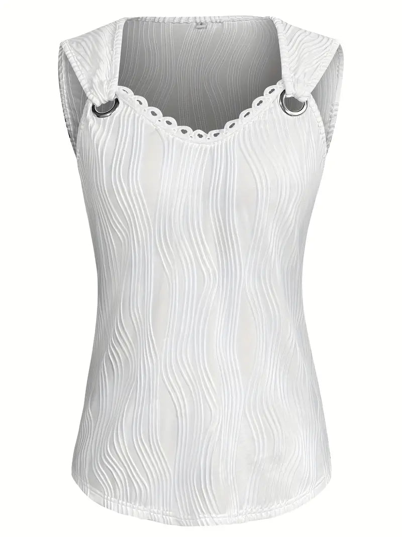 White Lace Tank