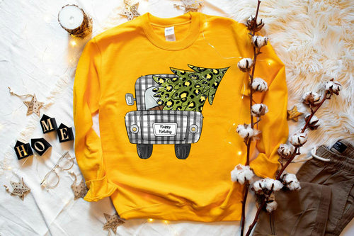 Christmas Tree Truck Sweatshirt