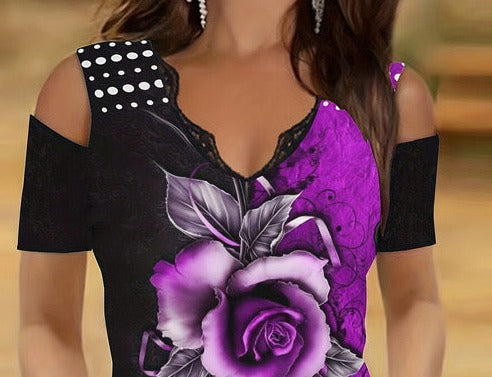 Beautiful Flower cut out tank