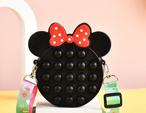 Girls silicone Mickey purse