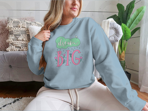 Dream Big Motivational Quote Design for Sweatshirt