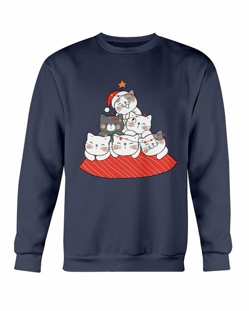 Cute Cushion Cats Christmas Sweatshirt