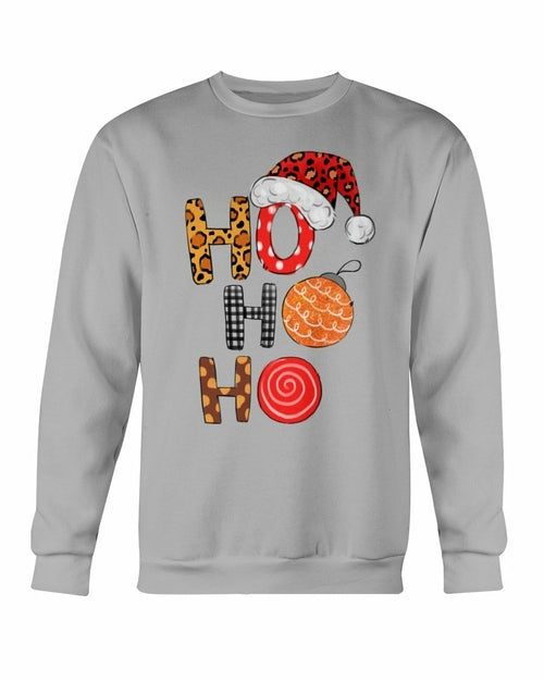 HO HO HO Santa Christmas Cap Sweatshirt