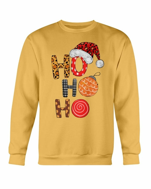 HO HO HO Santa Christmas Cap Sweatshirt