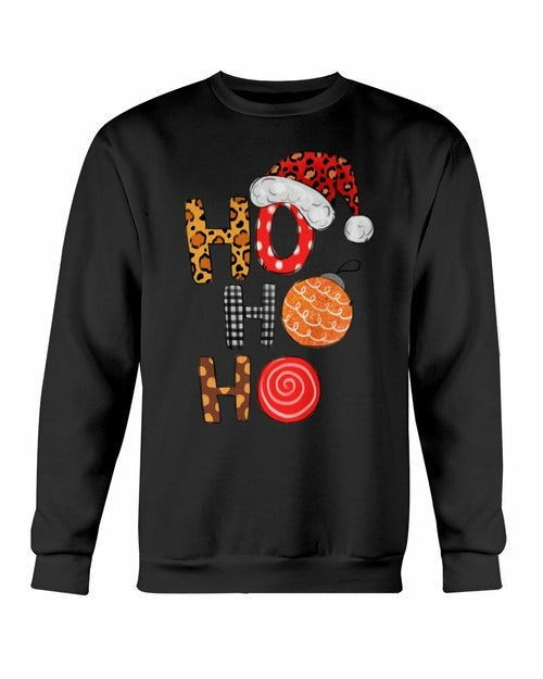 HO HO HO Santa Christmas Cap Sweatshirt