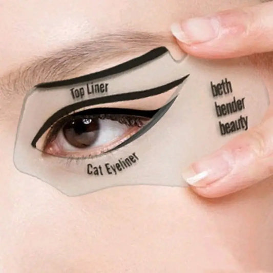 1 Cat Eyeliner & 1 Smokey Eye Stencil,