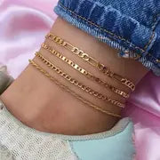 Gold ankle braclet