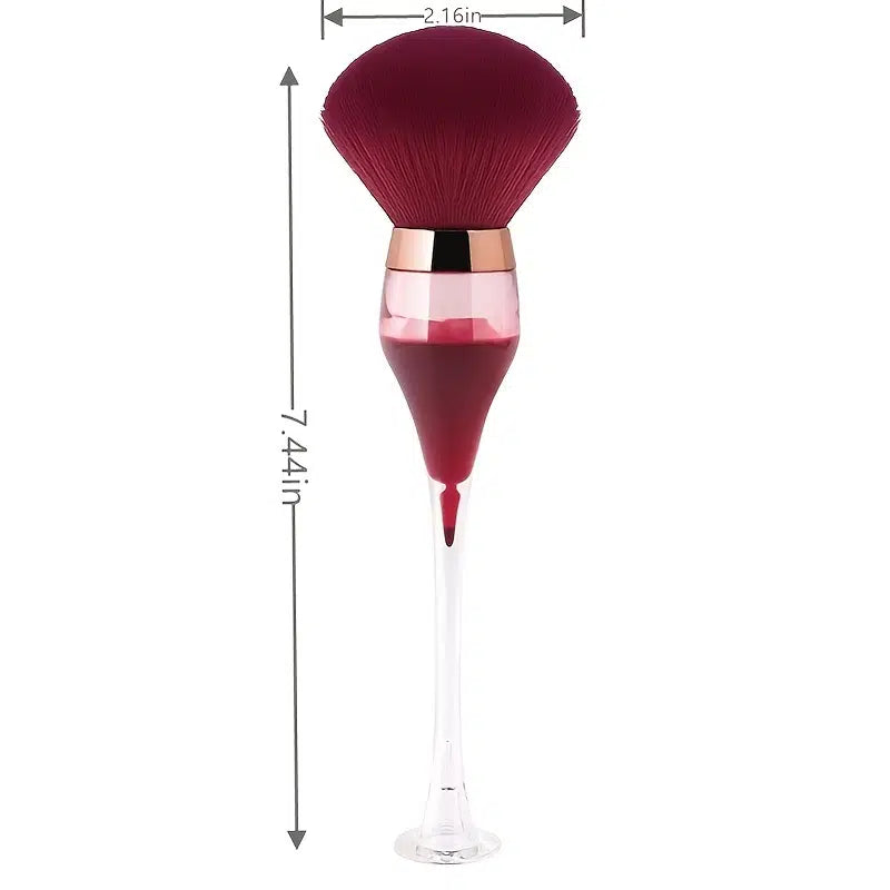 Wine Glass Makeup Brush Can Stand And Shake