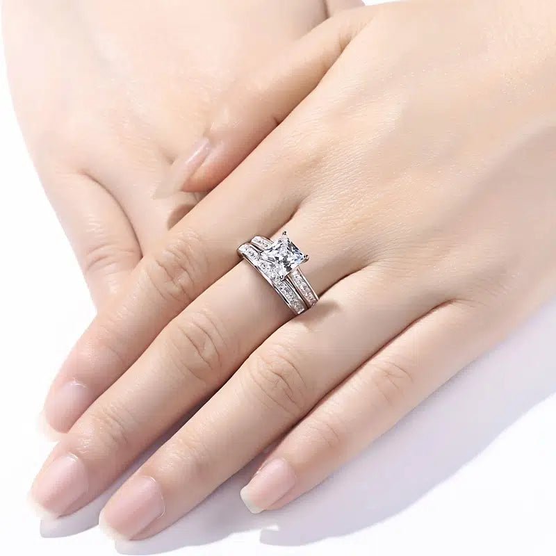 Alloy Fashion Couple Bridal Ring