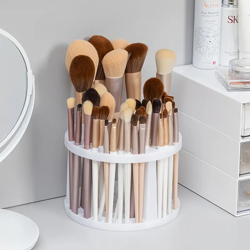 1Pc Makeup Brush Storage Holder Round Multi-functional Makeup Organizer